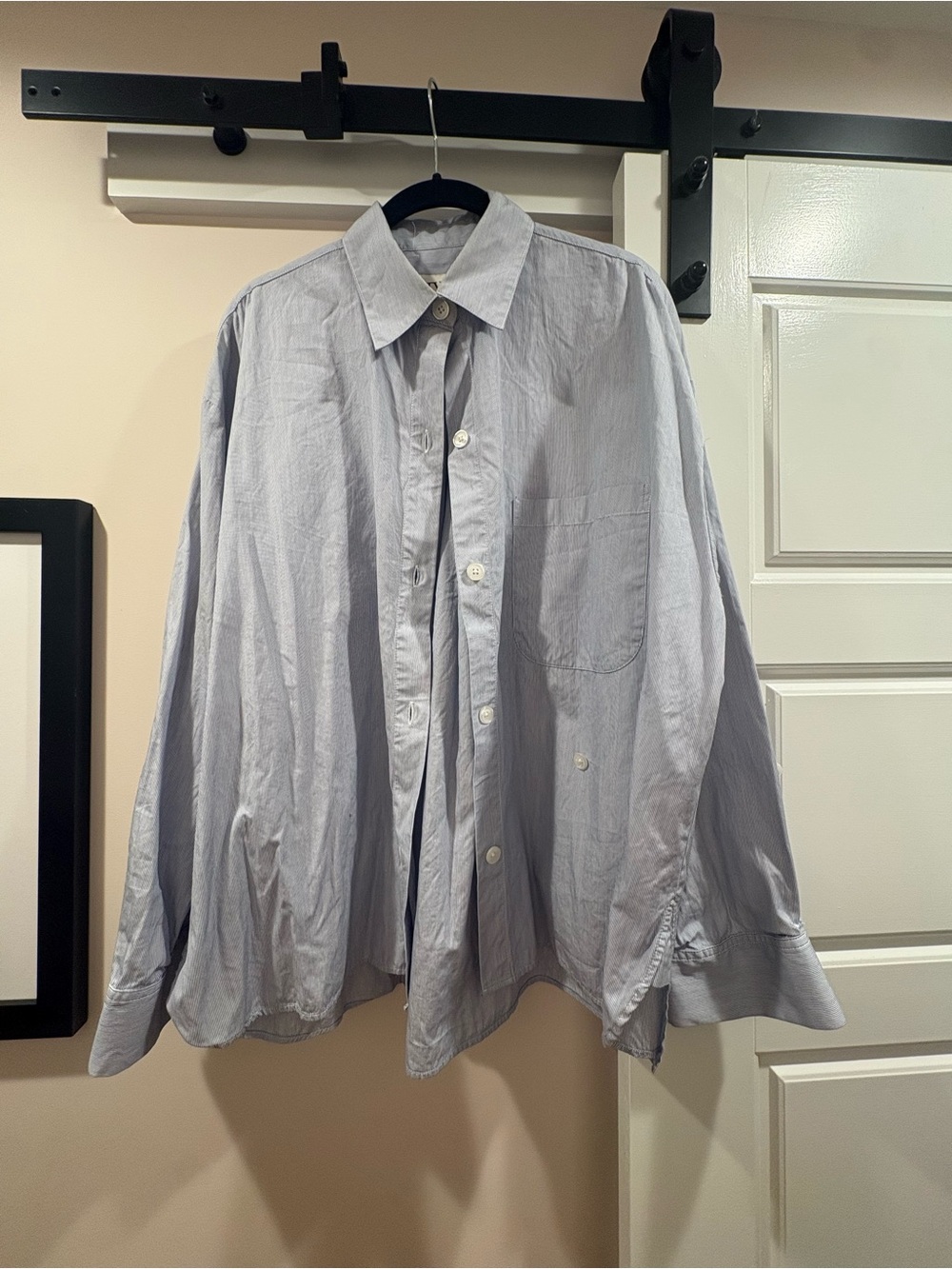 TWP newest earl asymmetric button down shirt
